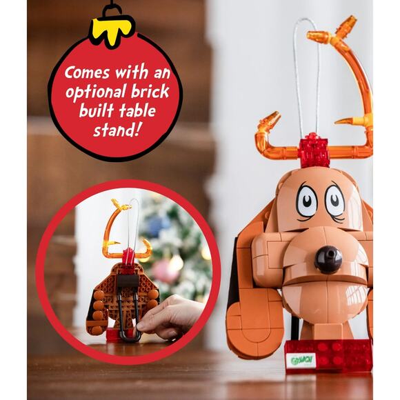 Dr. Seuss Grinch Max The Dog Decoration Brick Building Kit Christmas Decor 8+ - Picture 6 of 10